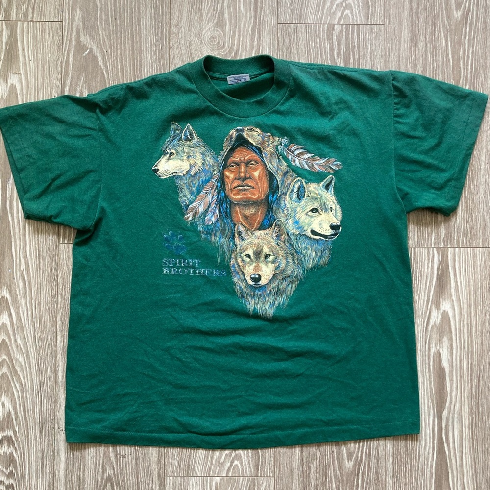 Green Native American Tee